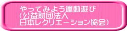 やってみよう運動遊び (公益財団法人 日本レクリエーション協会)